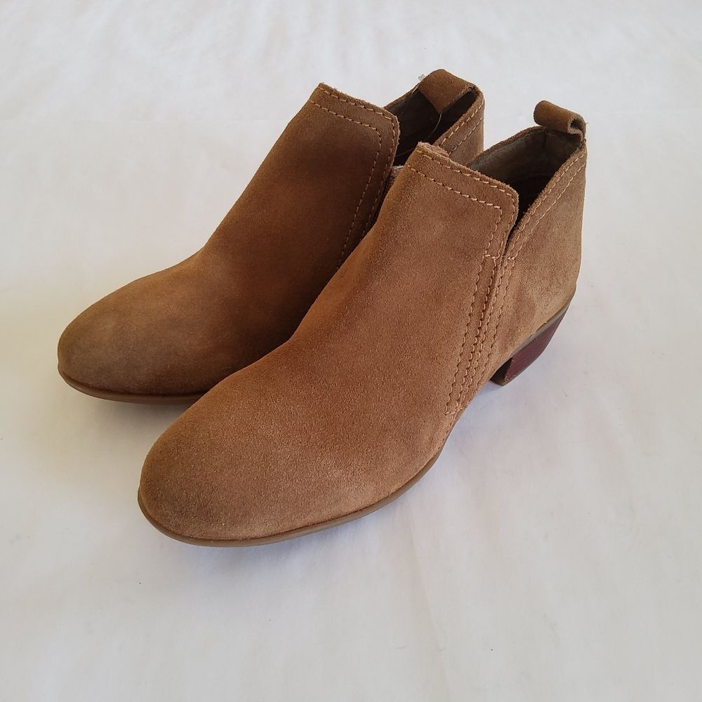 Diba Brown Suede Leather Ankle Boots Booties Size 8.5 - Picture 2 of 11